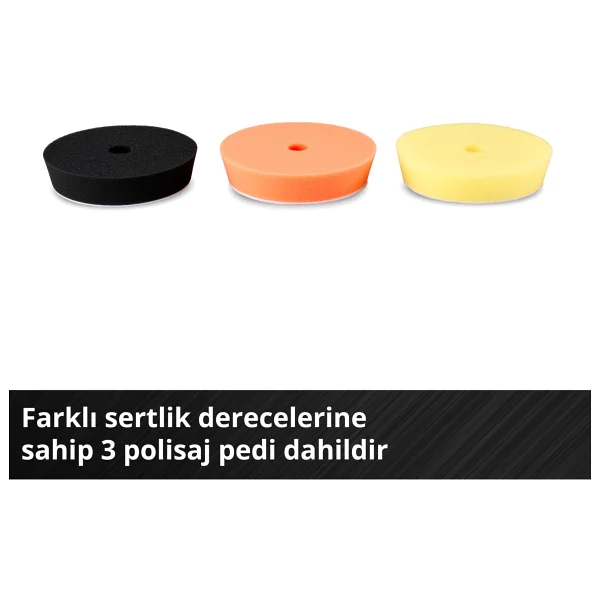 Einhell Professional Kablosuz Eksantrik Polisaj Cp-Ep 18/125 Li Bl-Solo Power X-Change (18 V, 125 Mm Polisaj, Kömürsüz, 500-3.800 Dev/Dak, 3 X Polisaj Pedi Dahil, Aküsüz) - Görsel 8