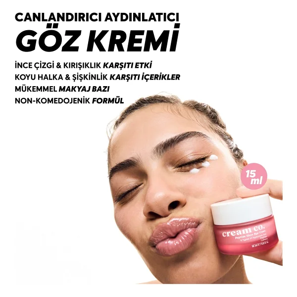Cream Co. Peptide Glow 15 Ml Nemlendirici Göz Kremi - Görsel 7
