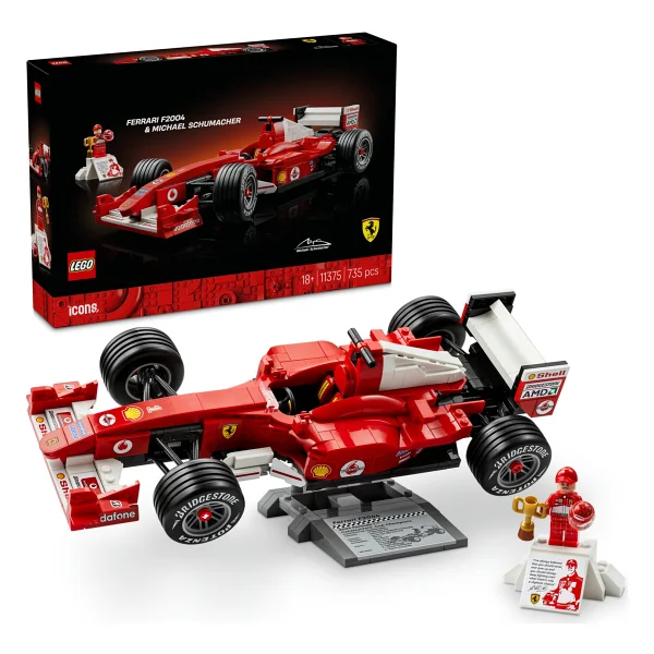 Lego 11375 Icons Ferrari F2004 Ve Michael Schumacher - Görsel 3