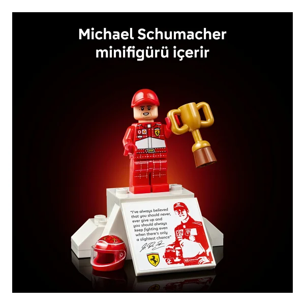 Lego 11375 Icons Ferrari F2004 Ve Michael Schumacher - Görsel 8
