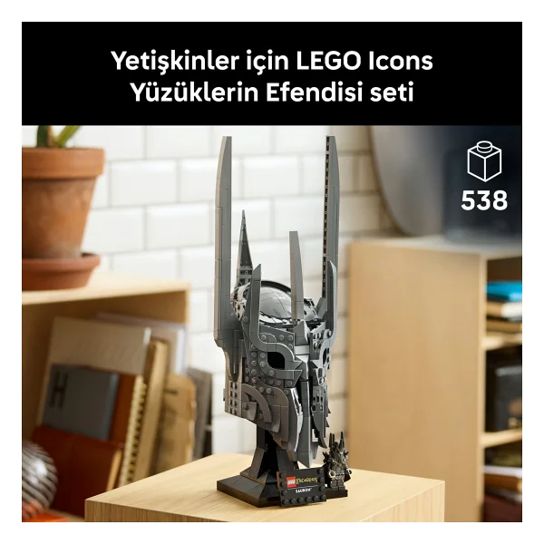 Lego 11373 Icons Yüzüklerin Efendisi Sauron'un Miğferi - Görsel 5