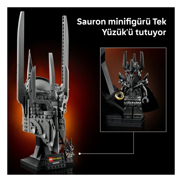 Lego 11373 Icons Yüzüklerin Efendisi Sauron'un Miğferi - Görsel 8