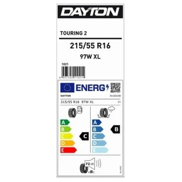 Dayton Touring 2 215/55 R16 97w XL Yaz Lastiği - Görsel 5