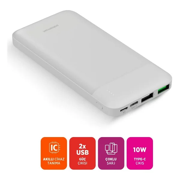 Polosmart Pbs150 10.000 mAh Powerbank - Görsel 2