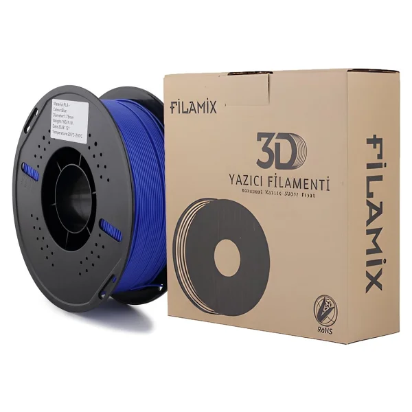 Filamix PLA Plus 1.75 mm 1 kg Mavi Filament - Görsel 2