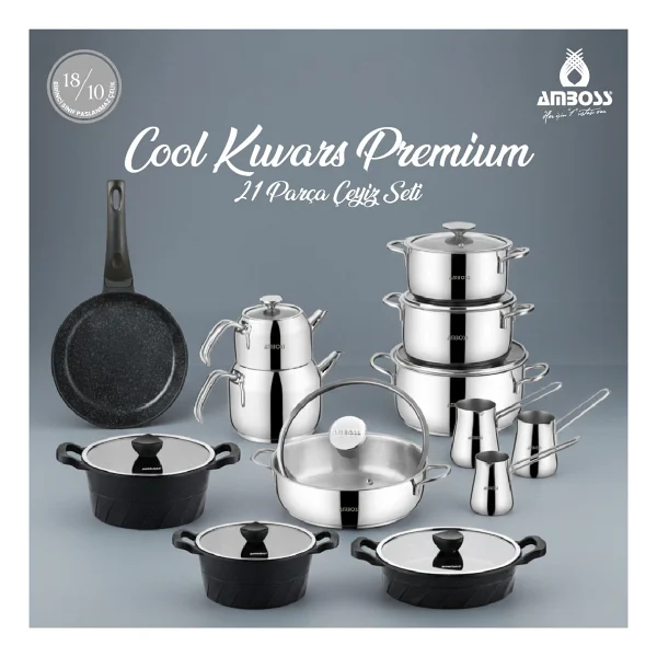 Amboss Kuvars Cool 21 Parça Premium Çeyiz Seti - Görsel 8