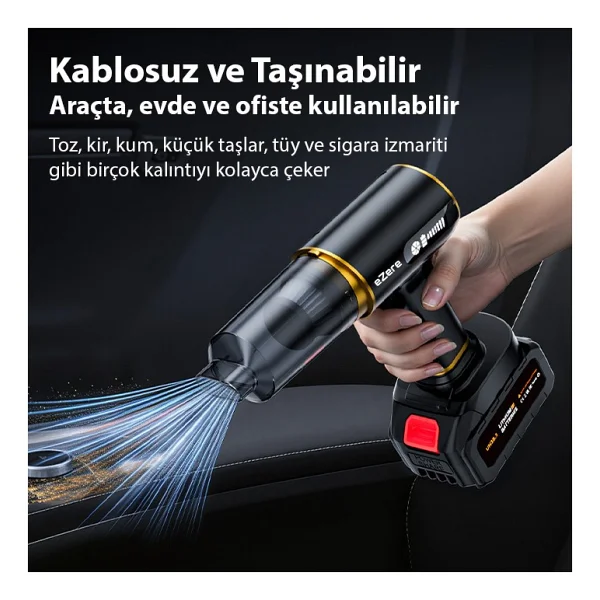 Ezere St-6609c Üflemeli Araç Süpürgesi - Görsel 3