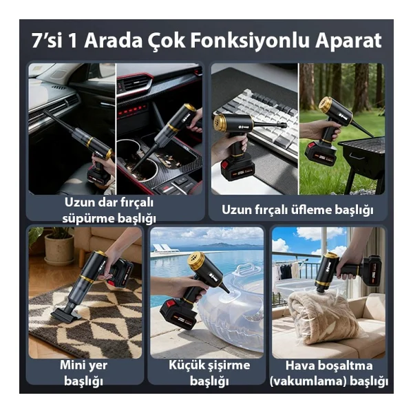 Ezere St-6609c Üflemeli Araç Süpürgesi - Görsel 7