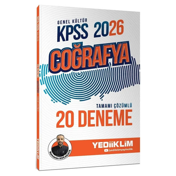 Yediiklim Yayınları 2026 Kpss Genel Kültür Coğrafya Tamamı Çözümlü 20 Deneme - Görsel 2