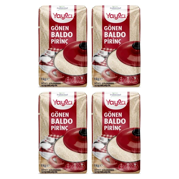 Yayla Bakliyat Gönen Baldo Pirinç 1 kg x 4 Adet - Görsel 3
