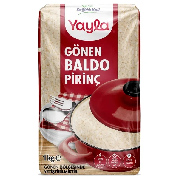 Yayla Bakliyat Gönen Baldo Pirinç 1 kg x 4 Adet - Görsel 2