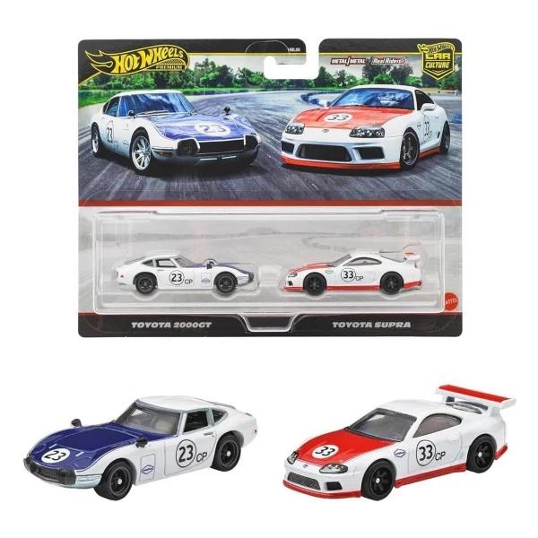 Hot Wheels Premium Car Culture Toyota 2000 Gt Ve Toyota Supra 2'li Araba Seti Hbl96-Jbl03 - Görsel 9