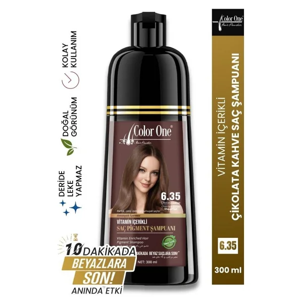 Jaja 6.35 Çikolata Kahve Beyaz Kapatıcı 300 Ml Şampuan - Görsel 7