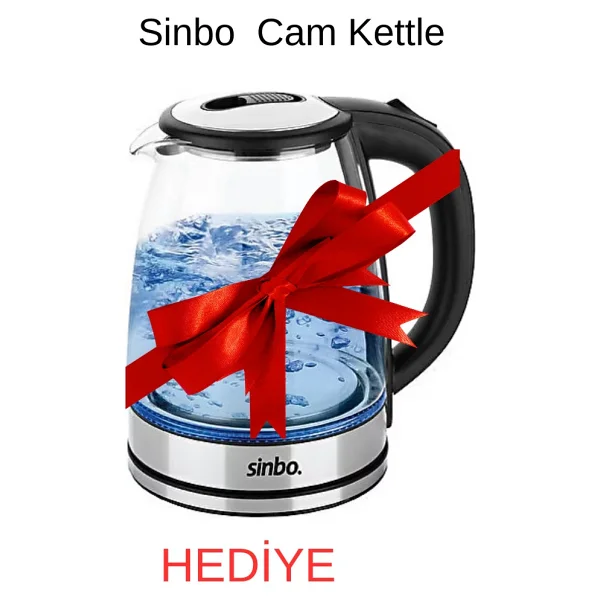 Philips Air Performer 8000 Serisi 3'ü 1 Arada Hava Temizleyici + Sinbo Sk-8029 Cam Kettle Hediye - Füme - Görsel 2