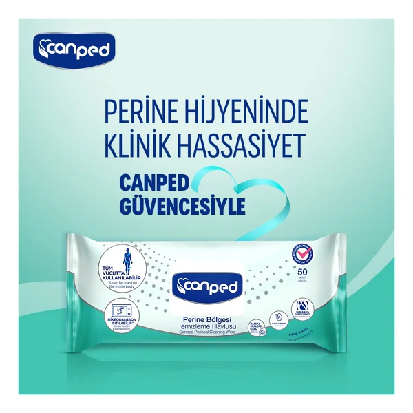 Canped Perine 50'li 12 Adet Vücut Temizleme Havlusu - Görsel 2