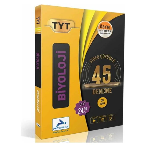 Paraf Yayınları Tyt Biyoloji Video Çözümlü 45 Deneme - Görsel 2