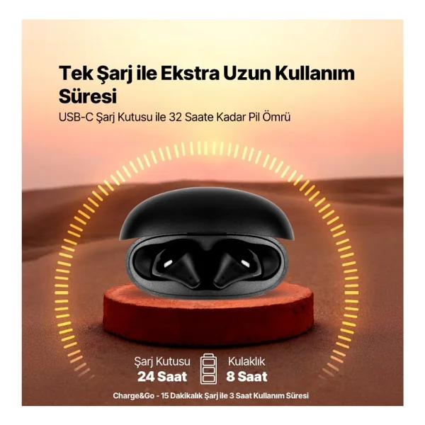 Ttec Airbeat Switch 2km152s TWS Siyah Kulak İçi Bluetooth Kulaklık - Görsel 4