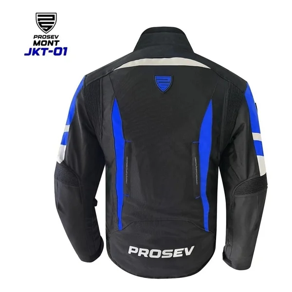 Prosev Jkt01 Siyah-Mavi 4 Mevsim Motosiklet Montu - Görsel 6