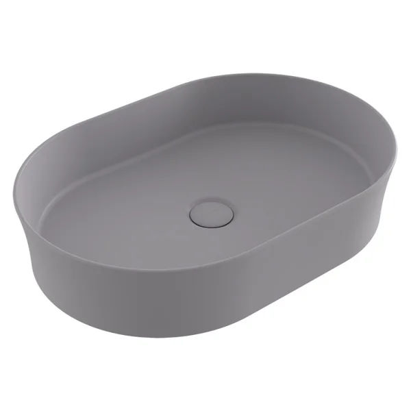 Bocchi Sottile Slim Line 1521-006-0125 Mat Gri Tezgah Üstü Lavabo - Görsel 3