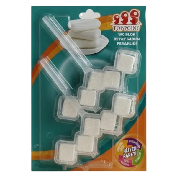 Top Point Wc Blok Beyaz Sabun Ferahlığı 2x50 Gr - Görsel 2