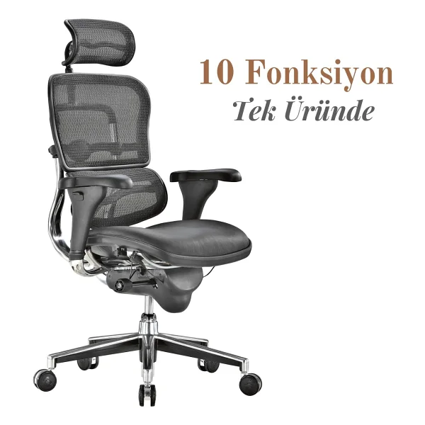 Casella Enjoy Fileli Yönetici Koltuğu Ofis Koltuğu Ergonomik, Şık Ve Fonksiyonel - Görsel 6