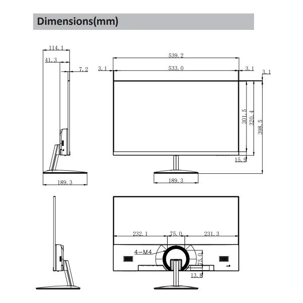 Dahua Lm24-A201y 23.8" 5 Ms Full HD Ips 100 Hz Monitör - Görsel 8