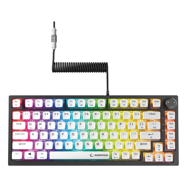 Rampage Zenith Pro RGB Tkl Gateron Magnetic Switch Kablolu Mekanik Oyuncu Klavyesi - Görsel 9
