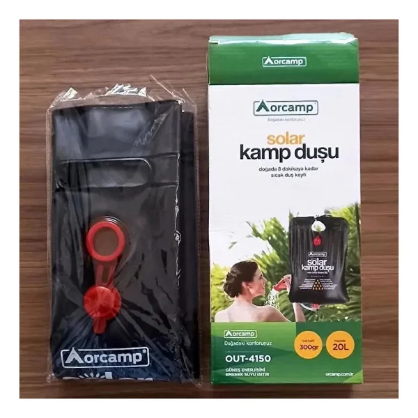 Orcamp Solar Kamp Duşu 20 Litre Kapasite Toksik Olmayan Çevre Dostu Malzeme İle Üretilmiştir - Görsel 4