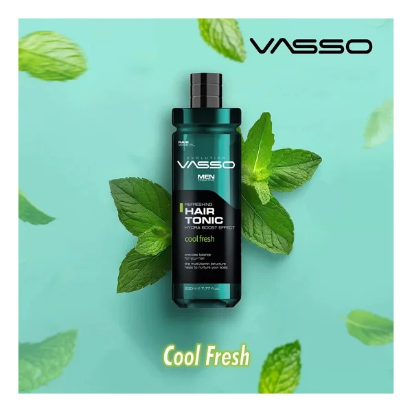 Vasso Mentol Ve Multivitaminli Ferahlatıcı Saç Toniği - Hair Tonic 260 Ml - Görsel 2