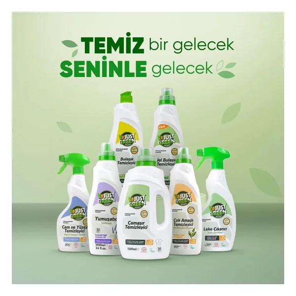 Just Green Organic Bitkisel Okaliptüs Ve Lime Yağlı Sıvı Bulaşık Deterjanı 750 Ml - Görsel 6