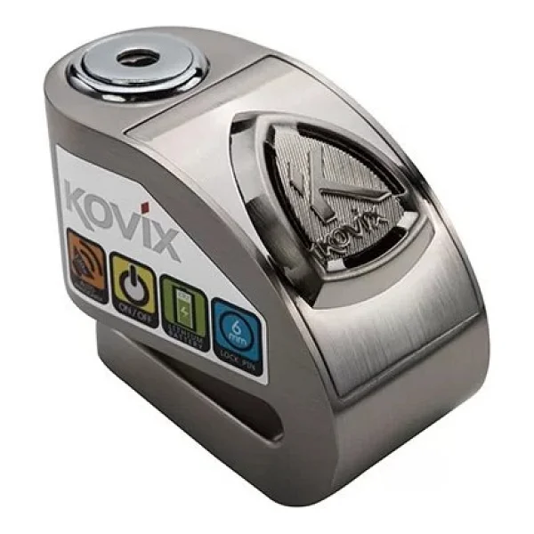 Kovix Kd6-Bm 6 Mm 120 Db Alarmlı Gri Disk Kilidi - Görsel 5