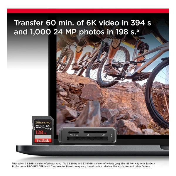 Sandisk 512 GB Sdxc Extreme Pro 280 MB /S Uhs-Iı V60 Sd Kart - Görsel 7