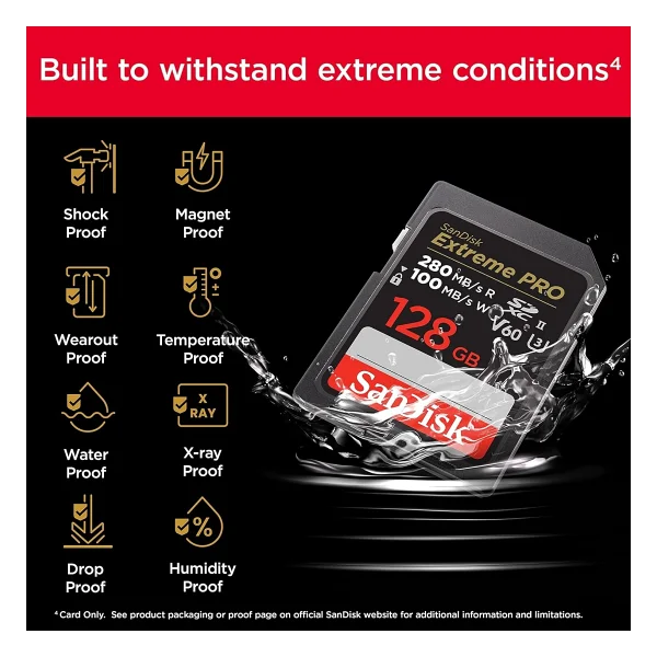 Sandisk 512 GB Sdxc Extreme Pro 280 MB /S Uhs-Iı V60 Sd Kart - Görsel 8