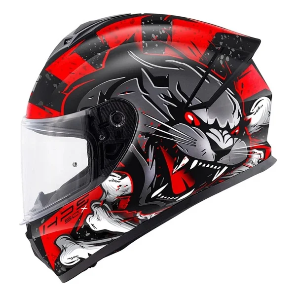Givi 50.X Wild Mat Siyah Kırmızı Full Face Motor Kaskı - Görsel 6