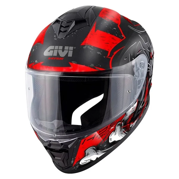 Givi 50.X Wild Mat Siyah Kırmızı Full Face Motor Kaskı - Görsel 2