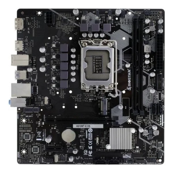 Biostar H610MT-E D5 Intel LGA1700 DDR5 Micro ATX Anakart - Görsel 3