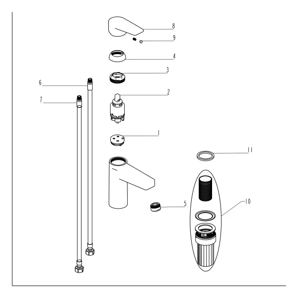Artema Shift T30 A4368836 Mat Siyah Lavabo Bataryası - Görsel 3