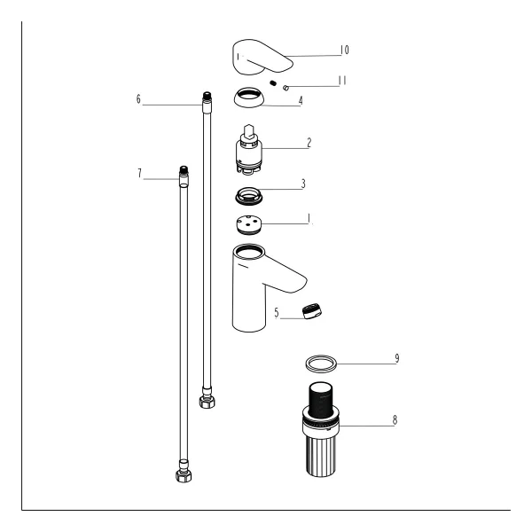 Artema Shift T20 A43656 Krom Lavabo Bataryası - Görsel 6