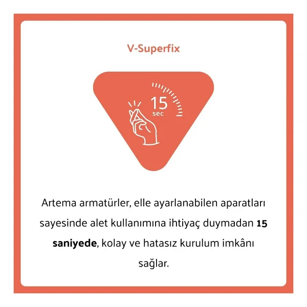 Artema Shift T20 A43656 Krom Lavabo Bataryası - Görsel 8