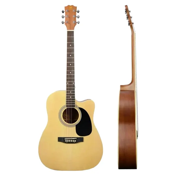 Maxword Mcg-650Sb Yüksek Kaliteli Ağaç Akustik Gitar Full Set - Görsel 7