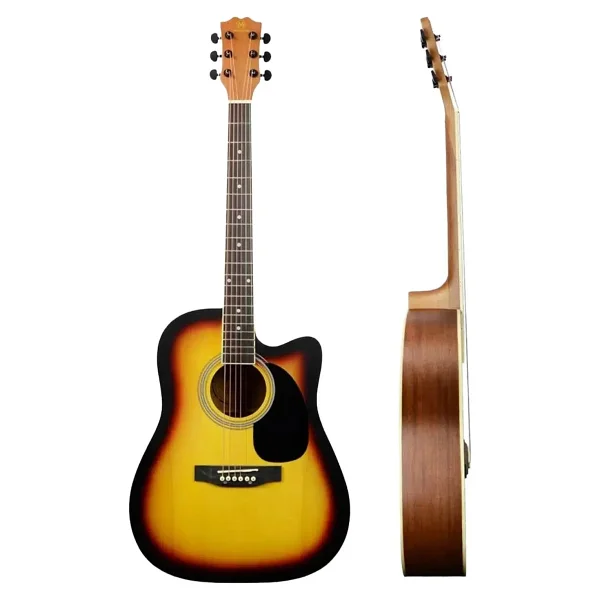 Maxword Mcg-650Sb Yüksek Kaliteli Ağaç Akustik Gitar Full Set - Görsel 3