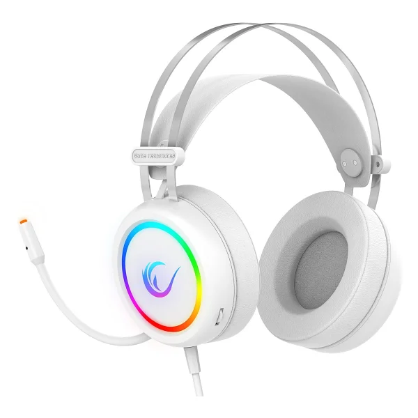 Rampage Stormy Beyaz RGB 7.1 USB Kablolu Kulak Üstü Oyuncu Kulaklığı - Görsel 4