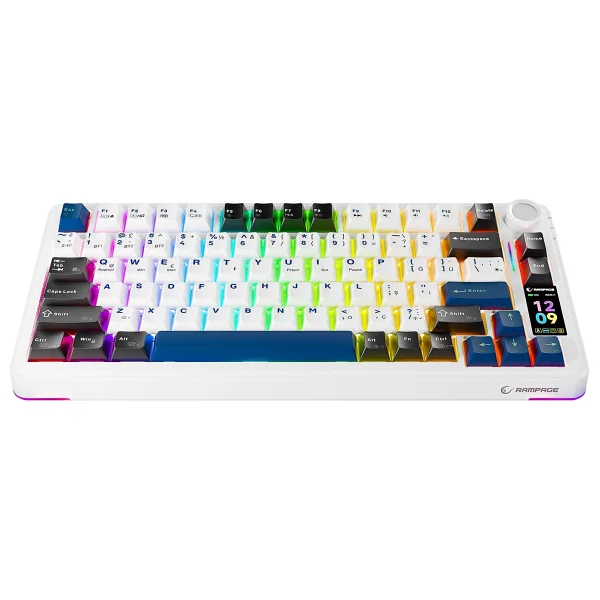 Rampage Quell Pro RGB Tkl Oil Switch Kablolu/Kablosuz Mekanik Oyuncu Klavyesi - Görsel 2