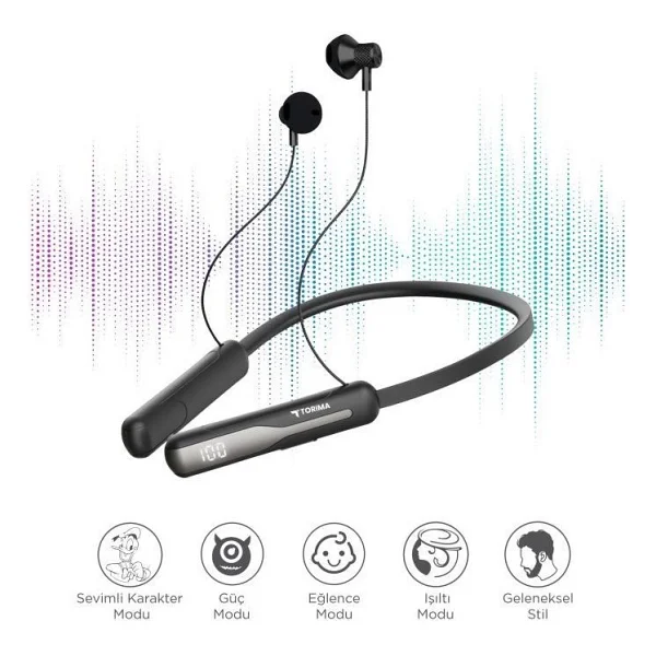 Torima Tb12 Boyun Askılı Kulak İçi Bluetooth Kulaklık - Görsel 5