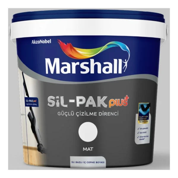 Marshall Sil-Pak Plus 2.5 Lt İç Cephe Boyası - Deniz Kabuğu - Görsel 3