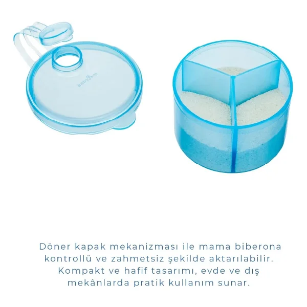 Babyjem Mavi Toz Mama Kabı - Görsel 6