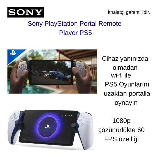 Sony Playstation Portal Remote Player + PS5 Taşıma Çantası Hediye - Beyaz - Görsel 9