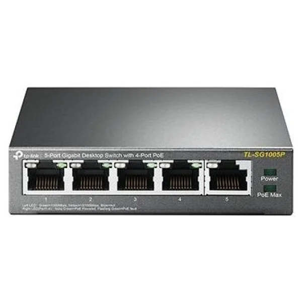 Tp-Link Tl-Sg1005p 5 Port 10/100/1000 Mbps Gigabit Switch - Görsel 9