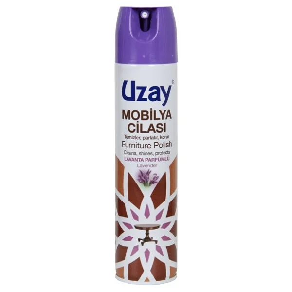 Uzay Lavanta Parfümlü 300 Ml Mobilya Bakım Cilası - Görsel 4