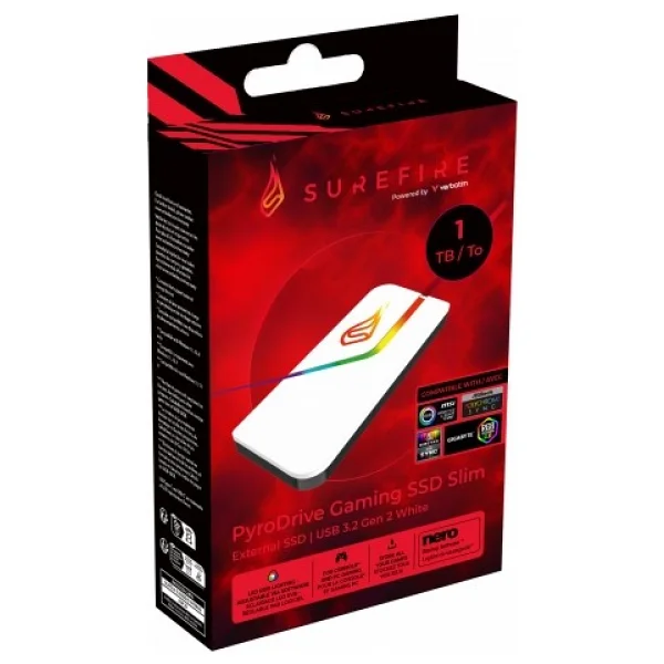 Verbatim Surefire Pyrodrive RGB 1 TB Taşınabilir SSD - Görsel 7